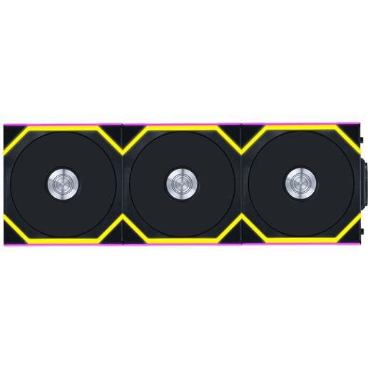 Lian Li UNI FAN SL Wireless Reverse Flow 120mm Black Triple Pack